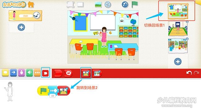scratchjr圖文教程：第三章我的故事【第二節(jié)】
