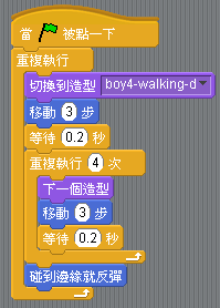 Scratch少兒編程教程-第6課-連續(xù)動作讓人物走起來-少兒編程教育網(wǎng)